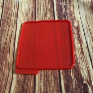 Tupperware Keep Tabs Square Replacement LID Red #6811A-2